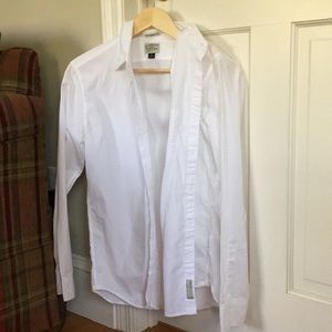 J. Crew white oxford